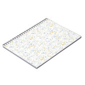 Blue Yellow Wildflower Pattern Notitieboek (Linkerzijde)