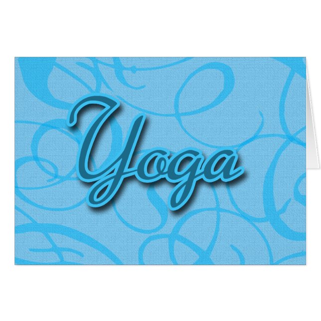 Blue Yoga Design fleuri (Devant horizontal)