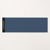 Blue Yoga Modern Mat met Jouw naam in stijl (Voorkant (horizontaal))