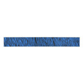 Blue Zebra Animal Print Ribbon Grosgrain Lint (Voorkant)