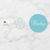 Blue Zebra Baby Boy Table Confetti (Devant)