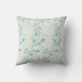 Blue Zebra Baby Nursery Pillow Kussen (Achterkant)