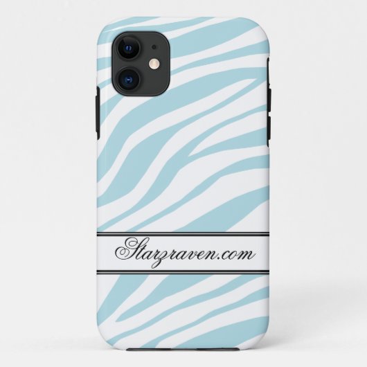 Blue Zebra Imprimer iPhone 5 Coque personnalisé (Dos)