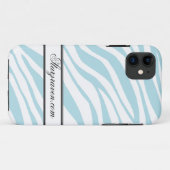 Blue Zebra Imprimer iPhone 5 Coque personnalisé (Dos (Horizontal))