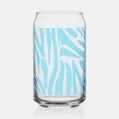 Blue Zebra Pattern Blikvorm Glas (Rechts)