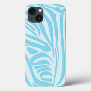 Blue Zebra Pattern iPhone 13 Hoesje