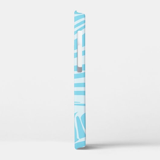 Blue Zebra Pattern Case-Mate iPhone Case (Achterkant / Links)