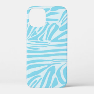 Blue Zebra Pattern iPhone 12 Mini Hoesje