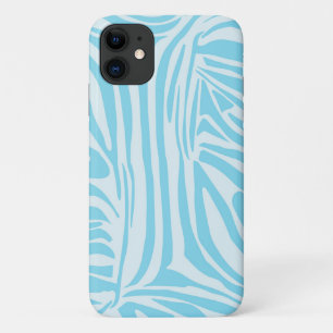 Blue Zebra Pattern iPhone 11 Hoesje