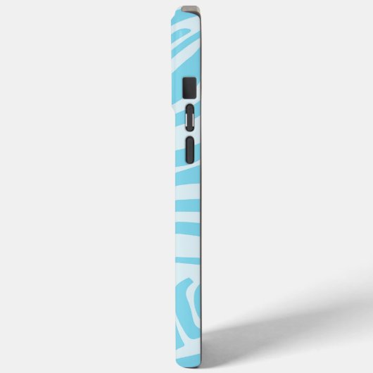 Blue Zebra Pattern Case-Mate iPhone Case (Achterkant / Links)
