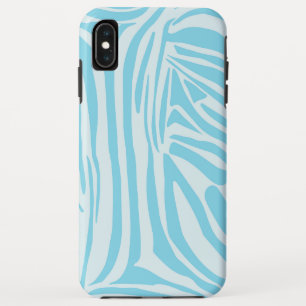 Blue Zebra Pattern iPhone XS Max Hoesje