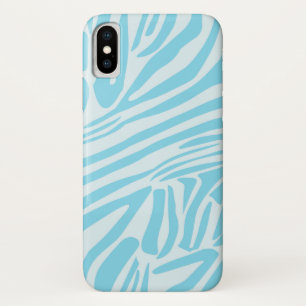 Blue Zebra Pattern iPhone X Hoesje