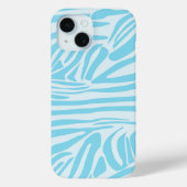 Blue Zebra Pattern Case-Mate iPhone Case (Achterkant)