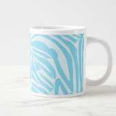 Blue Zebra Pattern Extra Grote Beker (Rechts)
