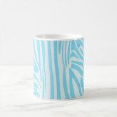 Blue Zebra Pattern Koffiemok (Center)