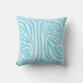 Blue Zebra Pattern Kussen