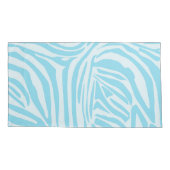 Blue Zebra Pattern Kussensloop (Achterkant)