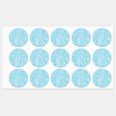 Blue Zebra Pattern Labels (Vel)