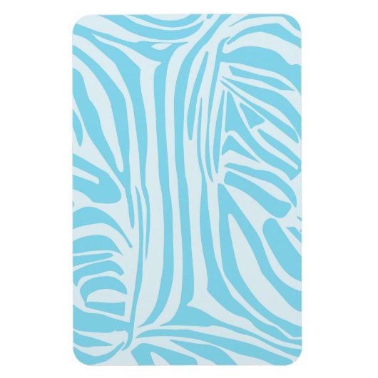 Blue Zebra Pattern Magneet (Verticaal)