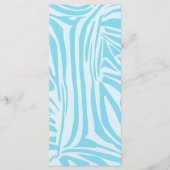 Blue Zebra Pattern Menu (Voorkant)