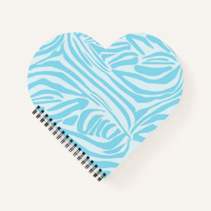 Blue Zebra Pattern Notitieboek