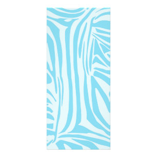 Blue Zebra Pattern Reclamekaart
