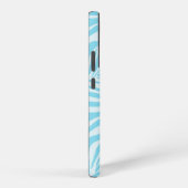 Blue Zebra Pattern Samsung Galaxy Hoesje (Rechterkant)