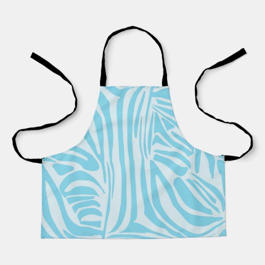 Blue Zebra Pattern Schort (Voorkant)