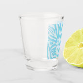 Blue Zebra Pattern Shot Glas (Links)