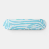Blue Zebra Pattern Skateboard (Horizontaal)