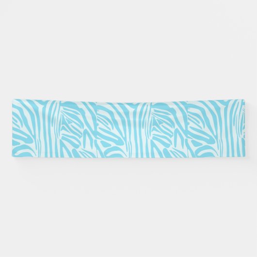 Blue Zebra Pattern Spandoek (Horizontaal)