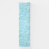 Blue Zebra Pattern Spandoek (Verticaal)