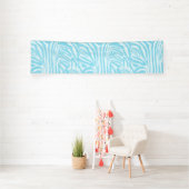 Blue Zebra Pattern Spandoek (Insitu)