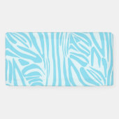 Blue Zebra Pattern Spandoek (Horizontaal)
