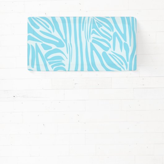 Blue Zebra Pattern Spandoek (Insitu)