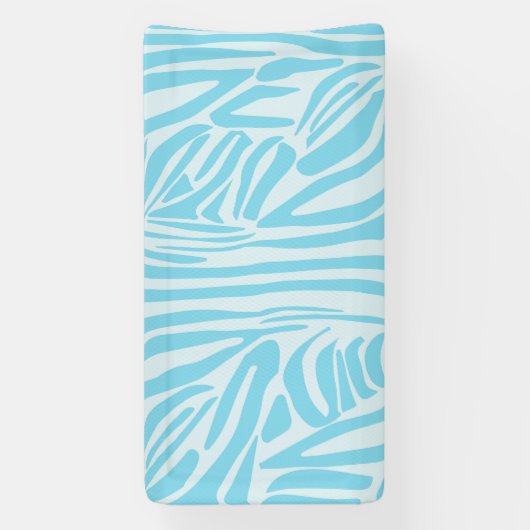 Blue Zebra Pattern Spandoek (Verticaal)