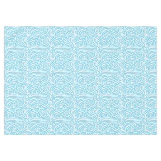 Blue Zebra Pattern Tafelkleed (Voorkant (Horizontaal))