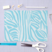 Blue Zebra Pattern Tissuepapier (Craft)