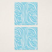Blue Zebra Pattern Vierkante Visitekaartjes (Voorkant /achterkant)