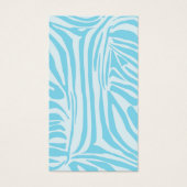 Blue Zebra Pattern Visitekaartje (Voorkant)