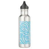 Blue Zebra Pattern Waterfles (Links)