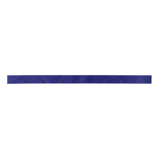 Blue zebra Satin Ribbon Lint (Voorkant)