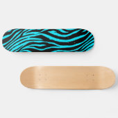 Blue Zebra Skateboard (Horizontaal)