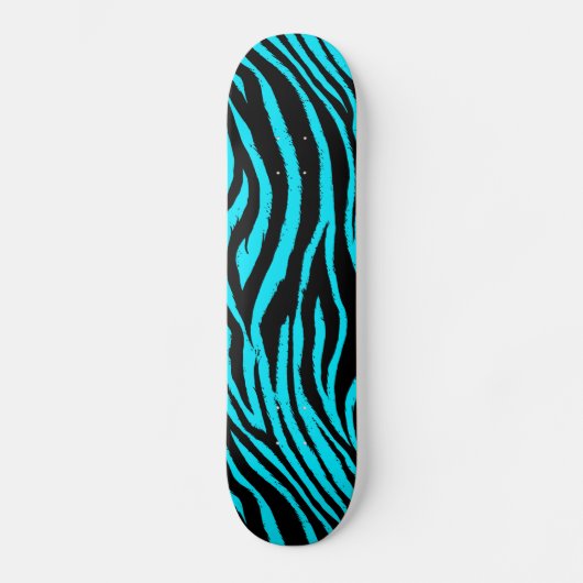 Blue Zebra Skateboard (Voorkant)