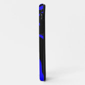 Blue Zebra Stripe Animal Print Case-Mate iPhone Case (Achterkant/links)