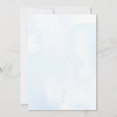 Blue Zee Boho Lijst Baby shower Kaart (Achterkant)