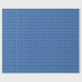 Blue Zee Pattern Cadeaupapier (Vlak)