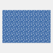 Blue Zee Pattern Inpakpapier Vel (Voorkant 2)