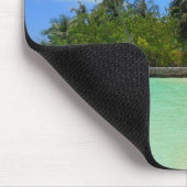 Blue Zee Sky White Clouds Sand Maldives Sjabloon Muismat (Hoek)