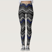 Blue Zig Zag met Ribbon...RA Leggings (Voorkant)